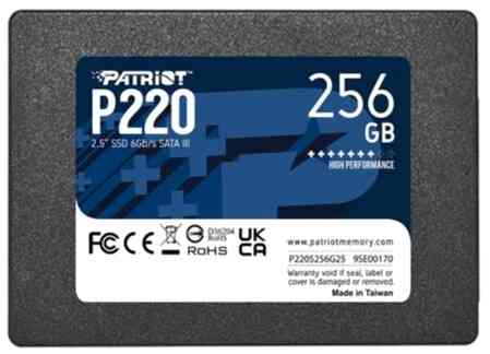 Твердотельный накопитель Ssd Sata Iii Patriot P220s256g25 256gb P220 (арт-4301) Донецк