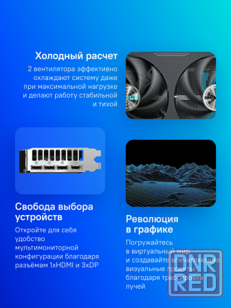 Видеокарта Gigabyte Gv-N5060eagle Oc-8gd 1.0 8гб, Ret (арт-6522) Макеевка - изображение 4