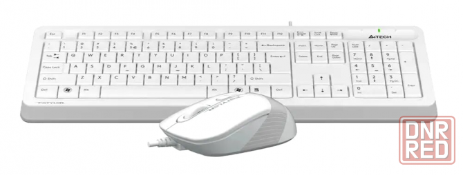 Комплект (клавиатура+мышь) A4tech Fstyler F1010, Usb, проводной, белый и серый [F1010 White] (арт-78 Макеевка - изображение 3