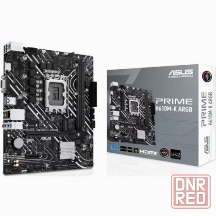 Материнская плата Asus Prime H610m-K Argb (Lga1700, Matx) (арт-4956) Макеевка - изображение 1
