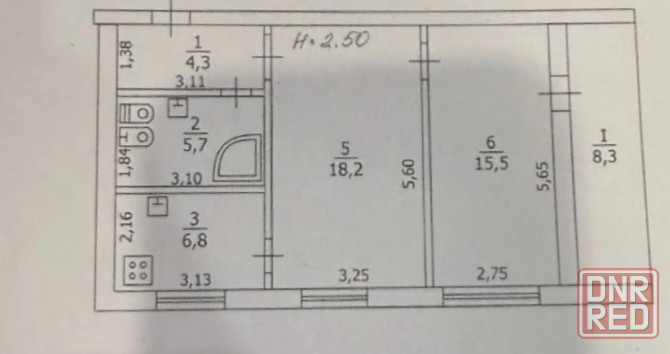 Продажа 2-х комнатной квартиры в Червоногвардейском районе г. Макеевка, Центр Гвардейки Макеевка - изображение 9