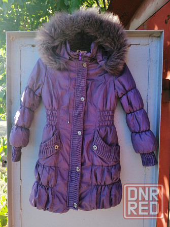 Продам пальто для девочки пуховик р. 36 Донецк - изображение 1