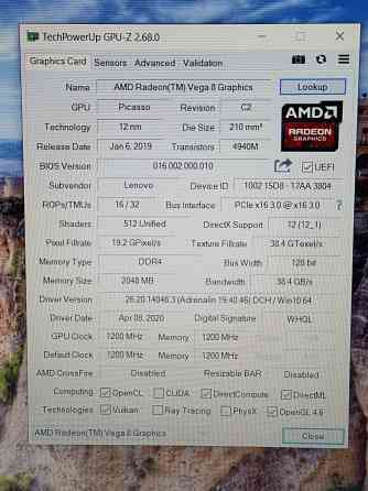 Lenovo S145 (Ryzen 5 3500U, Vega 8, 12Gb DDR4, Full HD, SSD 256Gb) Макеевка