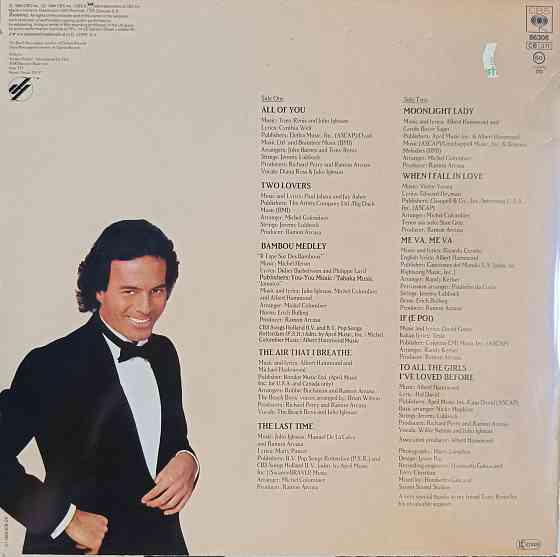 Виниловая пластинка LP "Julio Iglesias" -"1109 Bel Air Place" Донецк