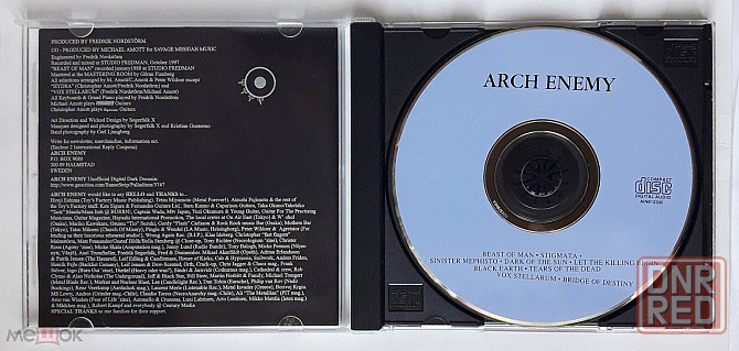 Компакт-диск / CD: Arch Enemy - 1998 "Stigmata", неофициальное издание, Россия Донецк - изображение 3