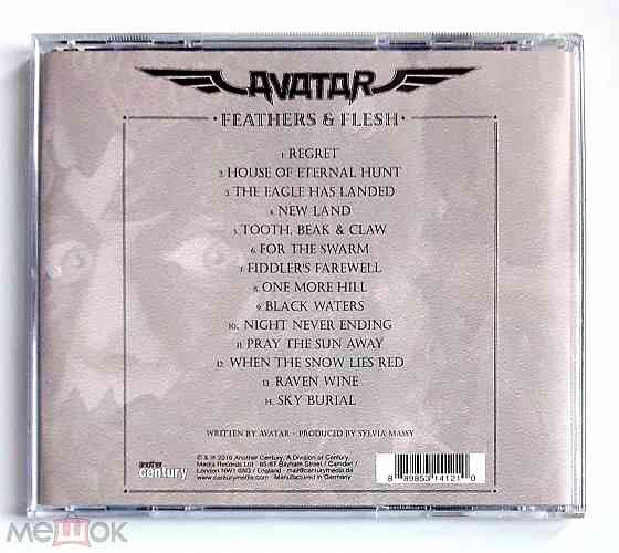 Avatar - 2016 "Feathers & Flesh", компакт-диск / CD, неофициальное издание, Россия Донецк