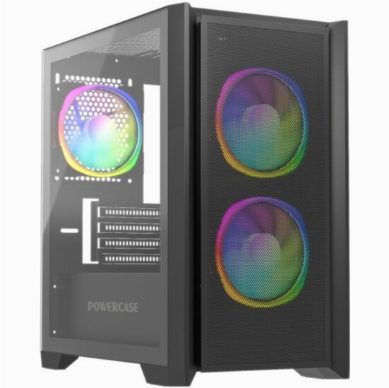 Корпус Powercase Alisio Micro Z3b Argb, черный (Camzb-A3) (арт-3452) Донецк
