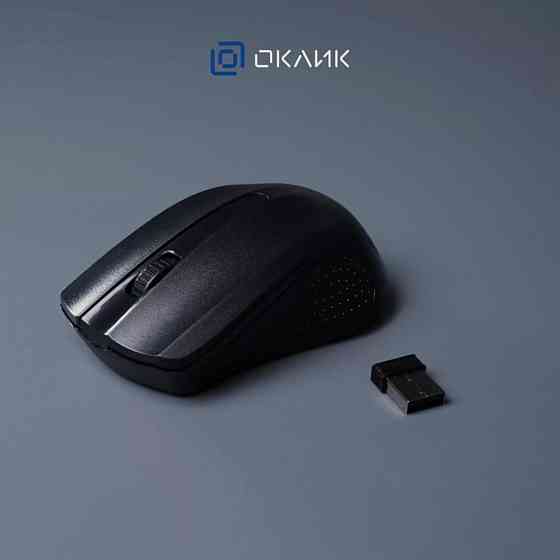 Мышь оклик 485mw черный оптическая (1200dpi) беспроводная Usb (2but) (арт-9512) Донецк