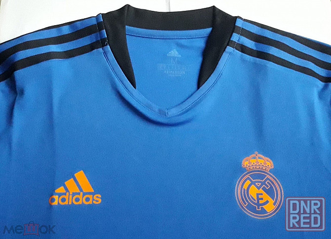 Футболка мужская Adidas REAL TR JSY, новая, цвет синий, размер M, Таиланд Донецк - изображение 1