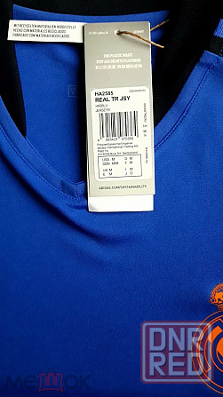 Футболка мужская Adidas REAL TR JSY, новая, цвет синий, размер M, Таиланд Донецк - изображение 5