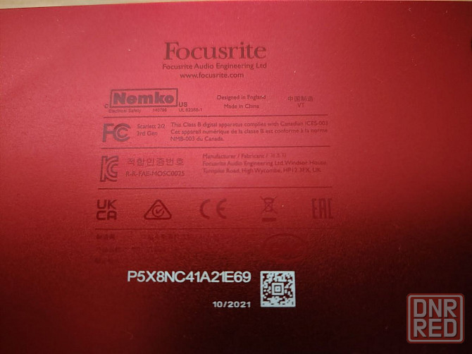 Внешняя звуковая карта Focusrite scarlett 2i2 3rd Донецк - изображение 3