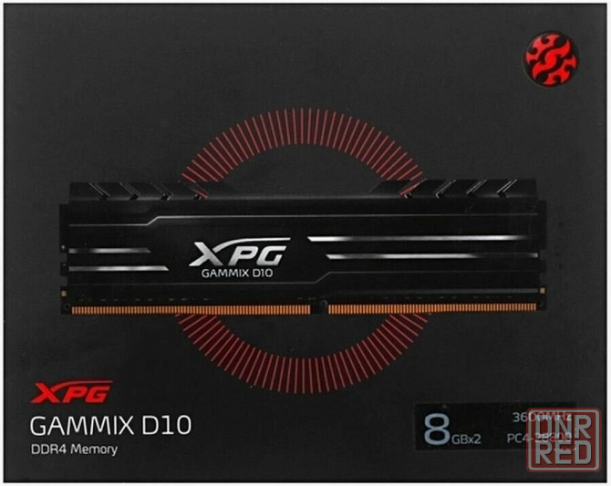 Оперативная память Adata Xpg Gammix D10 16gb (8gbx2) Ddr4 3600mhz Dimm 288-Pin Ax4u36008g18i-Db10 (а Донецк - изображение 2