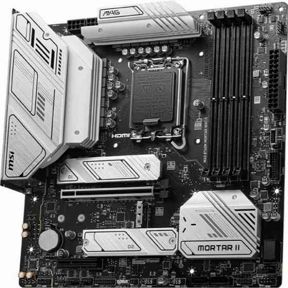 Материнская плата Msi Mag B760m Mortar Wifi Ii Matx Lga1700 4ddr5 Pci-Ex16 Pci-Ex4 3m.2 4sata3 Usb3. Донецк