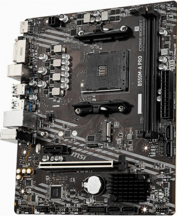 Материнская плата Msi B550m-A Pro, Microatx, поддержка Sli, с 2 разъемами M.2 (арт-4689) Донецк