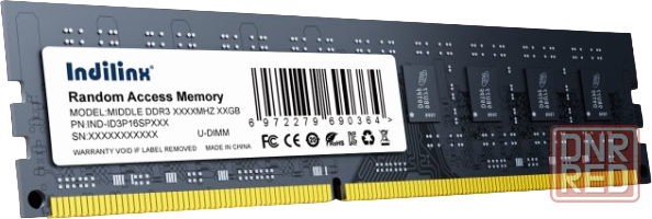 Оперативная память 8gb Ddr-Iii 1600mhz Indilinx (Ind-Id3p16sp08x) (арт-2185) Донецк - изображение 1