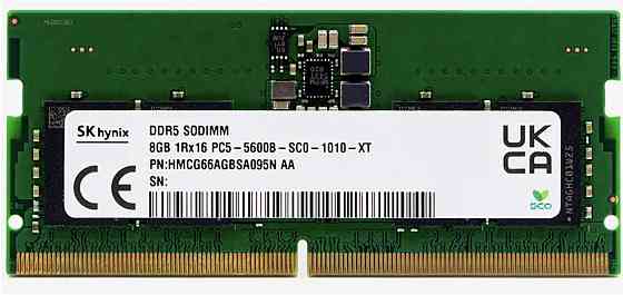 Оперативная память Sodimm 8gb Ddr5-5600 Sk Hynix Hmcg66agbsa095n (арт-5985) Донецк