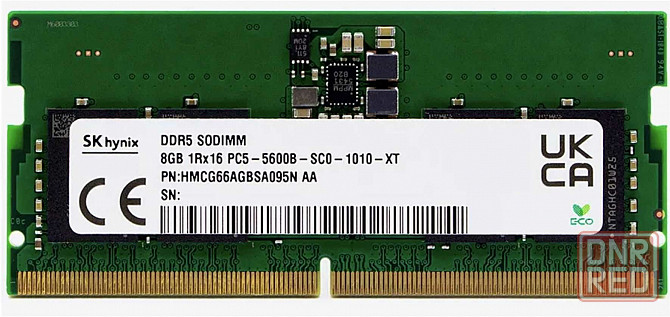 Оперативная память Sodimm 8gb Ddr5-5600 Sk Hynix Hmcg66agbsa095n (арт-5985) Донецк - изображение 3