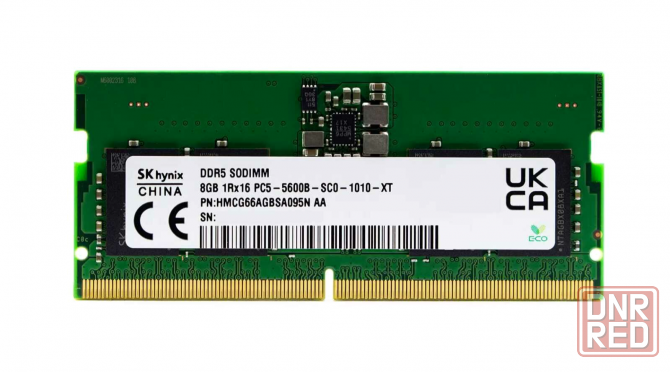 Оперативная память Sodimm 8gb Ddr5-5600 Sk Hynix Hmcg66agbsa095n (арт-5985) Донецк - изображение 1