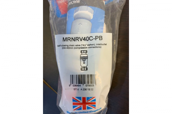 Сифон McAlpine тип сухой гидрозатвор 40-40 мм (пакет) MRNRV40C-PB Донецк