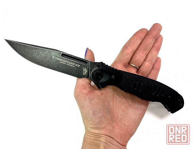 Складной универсальный тактический нож Офицерский 2М (Black) Нокс Донецк - изображение 2
