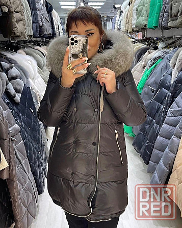 Зимний пуховик с натуральным мехом Донецк - изображение 1