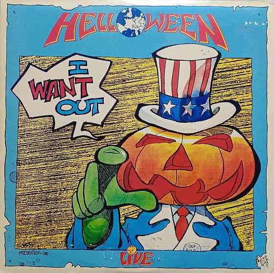 Виниловая пластинка LP "Halloween" -"I Want Out" Live 1989 г. " Донецк