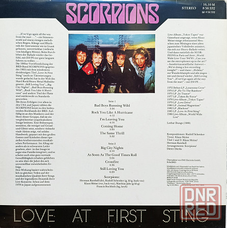 Виниловая пластинка LP "Scorpions" -"Love At First Sting" Донецк - изображение 2