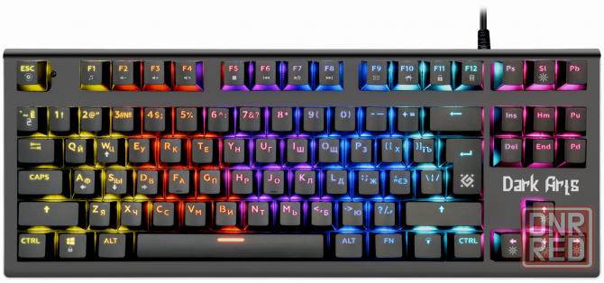 Механическая клавиатура Defender Dark Arts Gk-375 Ru, Rainbow,87 клавиш (арт-1532) Донецк - изображение 1