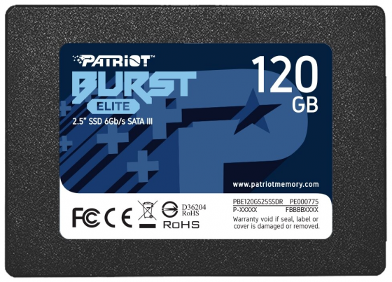 Твердотельный накопитель Ssd 2.5" Patriot Memory Burst Elite (Pbe120gs25ssdr) 120гб (арт-8547) Донецк