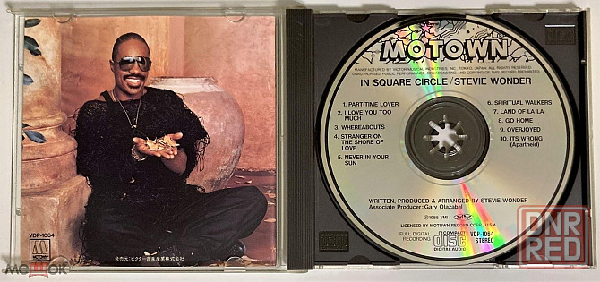 Компакт-диск / CD: Stevie Wonder - 1985 "In Square Circle" (Motown, VDP-1064), Япония / Japan Донецк - изображение 2