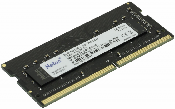 Оперативная память Ddr4 Netac 16гб 3200 мгц Sodimm Ntbsd4n32sp-16 (арт-7804) Донецк