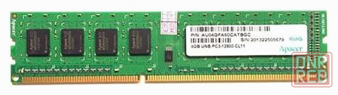 Оперативная память Dimm Ddr3 Apacer 4 гб 1600 мгц Cl11 (Au04gfa60catbgc) (арт-9569) Донецк - изображение 1