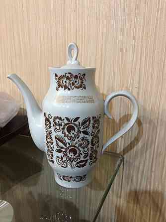 Кофейник с позолотой Макеевка