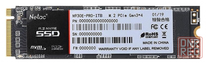 Твердотельный накопитель Ssd M.2 Nvme Netac N930e Pro (Nt01n930e-001t-E4x) 1тб (арт-3371) Донецк - изображение 1
