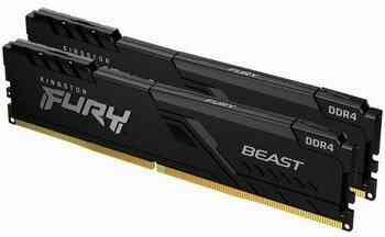 Оперативная память Ddr4 Kingston 16gb (2x8gb) 3600 Mhz Pc-28800 Fury Beast Black (Kf436c17bbk2/16) ( Донецк