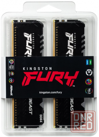 Оперативная память Dimm Ddr4 Kingston Fury Beast Rgb Kf436c17bbak2/16 (арт-1339) Донецк - изображение 1