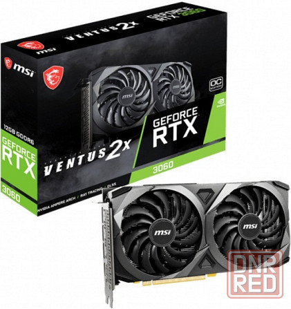 Видеокарта Msi Nvidia Geforce Rtx 3060 Ventus 2x Oc Pci-E 12288mb Gddr6 192 Bit Retail (Rtx 3060 Ven Донецк - изображение 2
