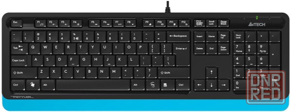 Клавиатура A4tech Fstyler Fk10 Black-Blue Usb черный (арт-8852) Донецк - изображение 1