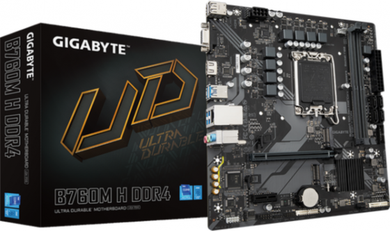 Материнская плата Gigabyte B760m H Ddr4 Lga1700 (арт-8475) Донецк
