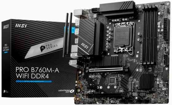 Материнская плата Msi Pro B760m-A Wifi Ddr4matx, Ret Lga 1700 (арт-5174) Донецк
