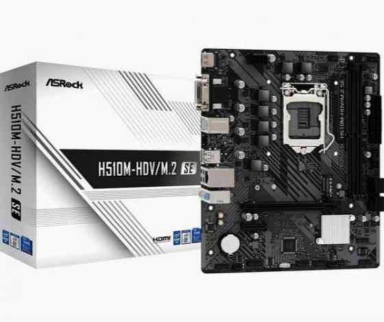 Материнская плата Asrock материнская плата Asrock H510m-Hdv/M.2 Se Soc-1200 Intel H470 2xddr4 Matx A Донецк