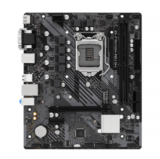 Материнская плата Asrock материнская плата Asrock H510m-Hdv/M.2 Se Soc-1200 Intel H470 2xddr4 Matx A Донецк