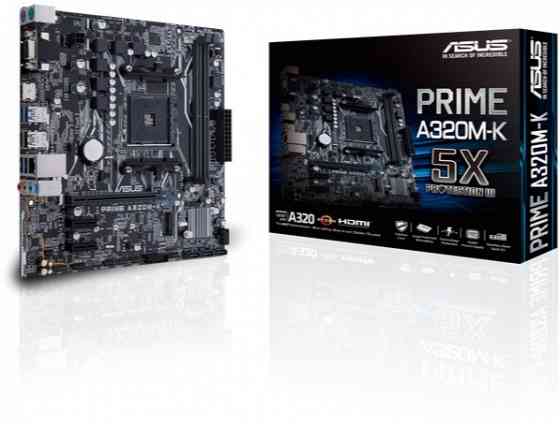 Материнская плата Asus Prime A320m-K Socket Am4 Amd A320 2xddr4 1xpci-E 16x 2xpci-E 1x 4xsata Iii Ma Донецк