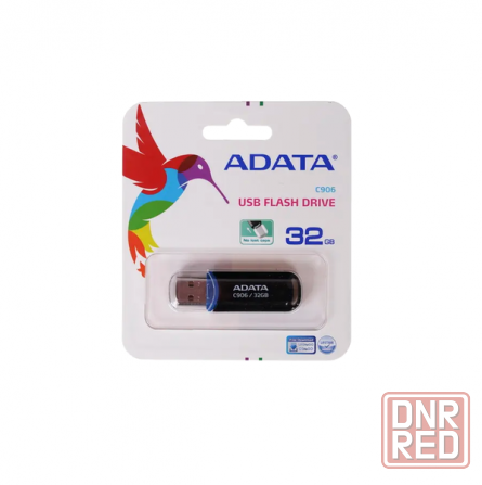 Накопитель Usb 2.0 32гб Adata C906 (Ac906-32g-Rbk), черный (арт-8260) Донецк - изображение 1