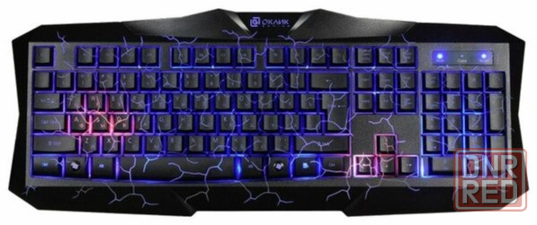 Игровой комплект Oklick Hs-Hkm100g черный 2.2м мониторы оголовье Hs-Hkm100g (арт-3912) Донецк - изображение 2