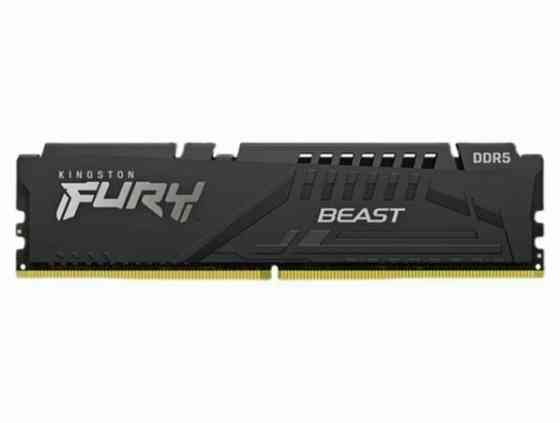 Kingston Fury Beast Black Ddr5 Dimm 5200mhz Pc-41600 Cl40 - 8gb Kf552c40bb-8 Oem (арт-8685) Донецк