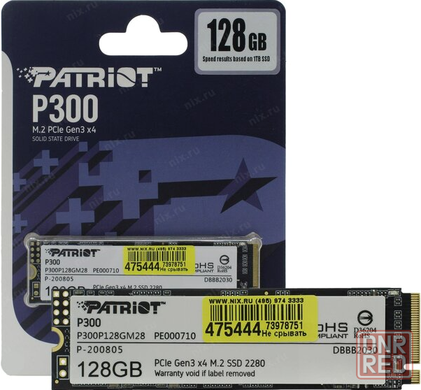 Твердотельный накопитель Ssd M.2 Nvme Patriot Memory (P300p128gm28) 128гб (арт-4457) Донецк - изображение 1
