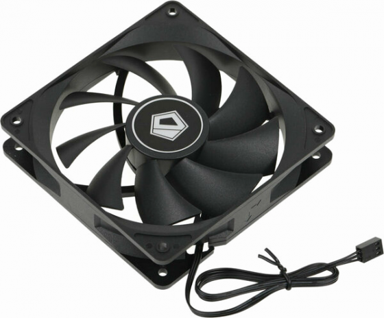 Вентилятор для корпуса Id-Cooling 120x120mm 3pin 1250rpm Black (Fl-12025k) (арт-1488) Донецк