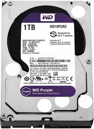 Жесткий диск Western Digital Wd Purple 1 тб Wd10purz (арт-7574) Донецк
