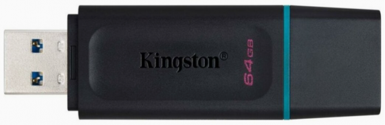 Накопитель Usb 3.2 64gb Kingston Datatraveler Exodia Dtx/64gb Gen 1 Black/Teal (арт-9956) Донецк